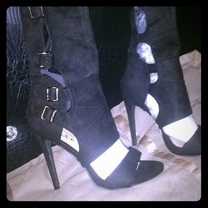 Black Knee High Boots